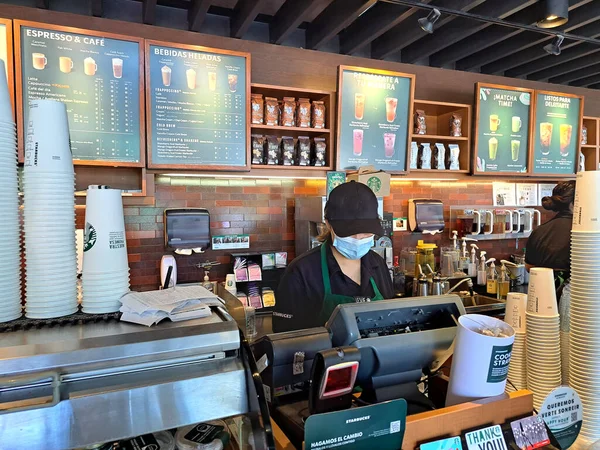 Estado México México Mayo 2022 Cadena Café Starbucks Que Nació —  Fotos de Stock