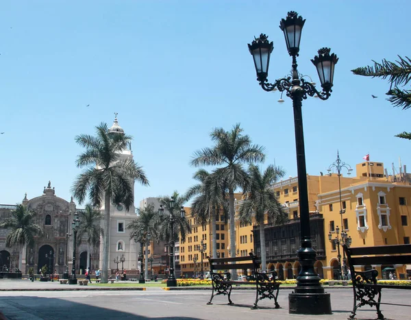 Lima Peru Mar 2017 View Cathedral Parroquia Del Sagrario Plaza — Stockfoto