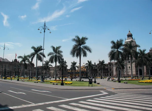 Lima Peru Mar 2017 View Cathedral Parroquia Del Sagrario Plaza — ストック写真