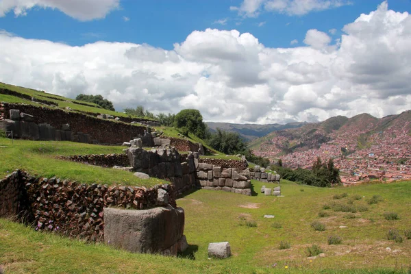 Sacsayhuaman Una Ciudadela Las Afueras Del Norte Ciudad Cusco Perú — Foto de Stock