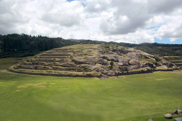 Sacsayhuaman Una Ciudadela Las Afueras Del Norte Ciudad Cusco Perú — Foto de Stock