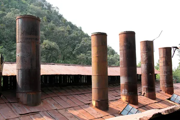 Tlalpujahua Michoacan México Outubro 2014 Museu Tecnologia Mineira Século Xix — Fotografia de Stock