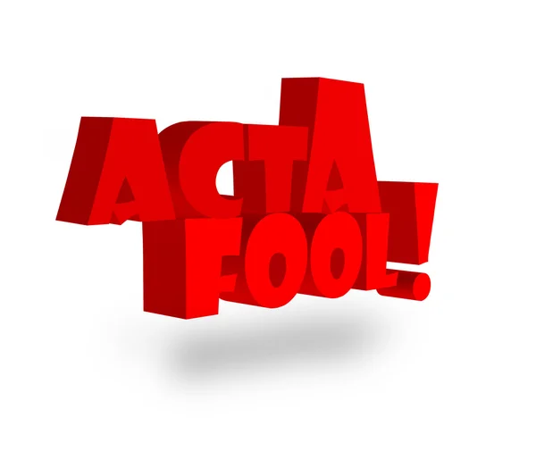 Act-a-fool — Stock Photo, Image