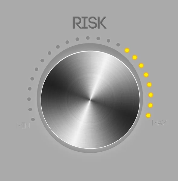 Risk controller knob — Stock Photo, Image