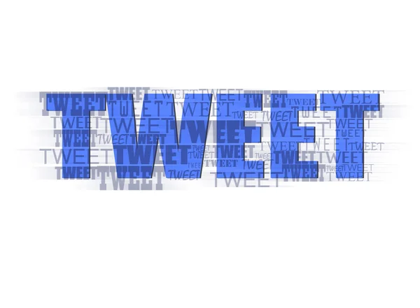 Tweet text typography design — Stock Photo, Image