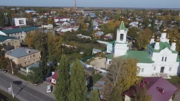 Chaplygin Lipetsk Περιοχή Ρωσία Στις Οκτωβρίου 2021 Πετούν Πάνω Από — Αρχείο Βίντεο