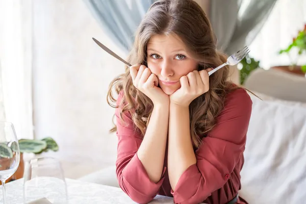 Honger vrouw — Stockfoto