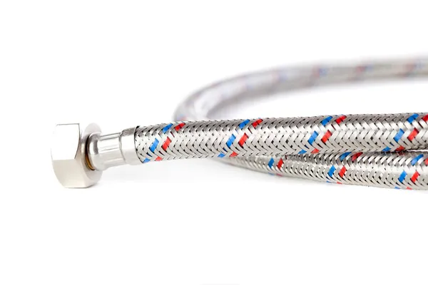 Flexible chrome tube — Stock Photo, Image