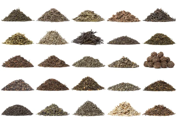 Aassortment suchého čaje — Stock fotografie