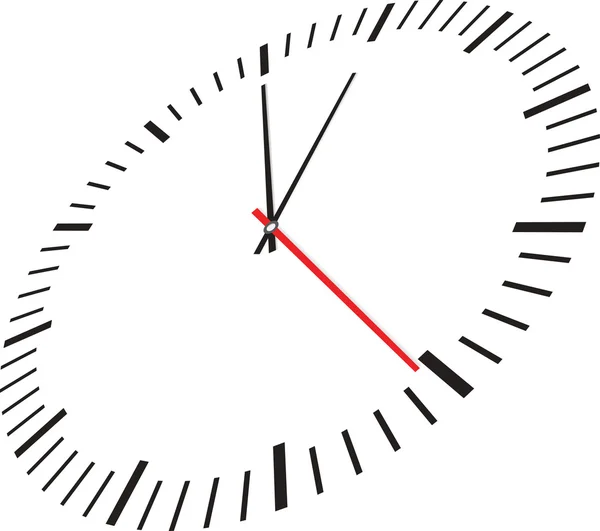 Relógio isolado no fundo branco — Vetor de Stock