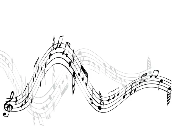 Fondo musical — Vector de stock