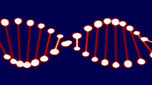 FullHD video van dna en formules in beweging — Stockvideo