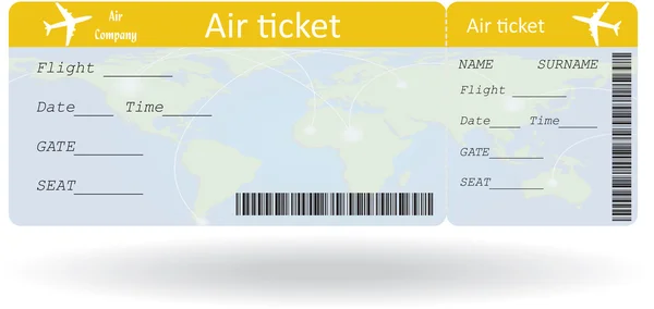 Variant of air ticket — Stock Vector