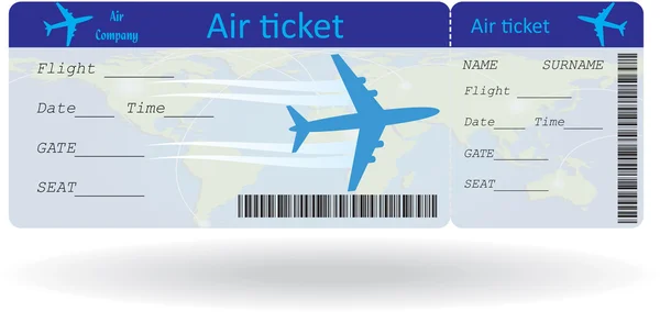 Variante Flugticket — Stockvektor