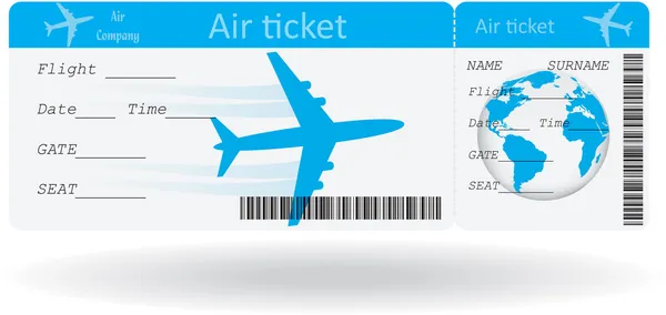 Variant of air ticket — Stock Vector