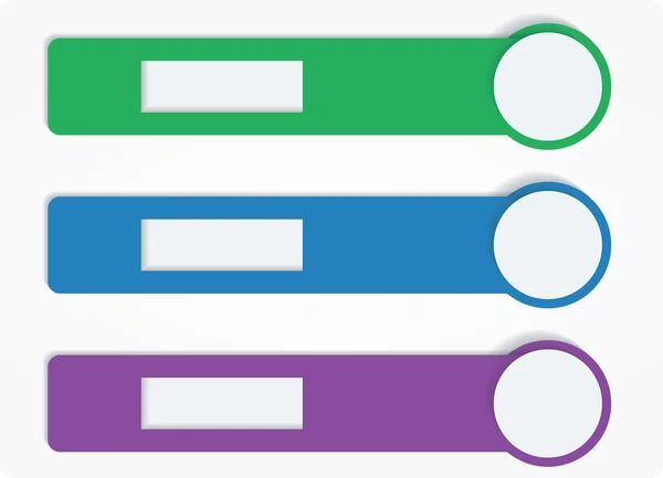 Tres marcadores — Archivo Imágenes Vectoriales