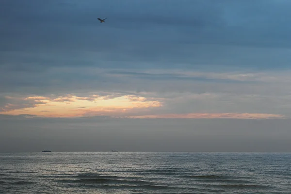 O Mar de Azov antes de uma tempestade . Fotografia De Stock