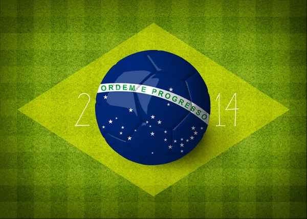 Koncepcja do mistrzostw świata w piłce nożnej Brazylia 2014. — Zdjęcie stockowe