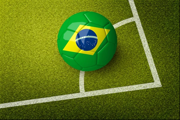 Concept voor WK voetbal 2014 Brazilië. — Stockfoto