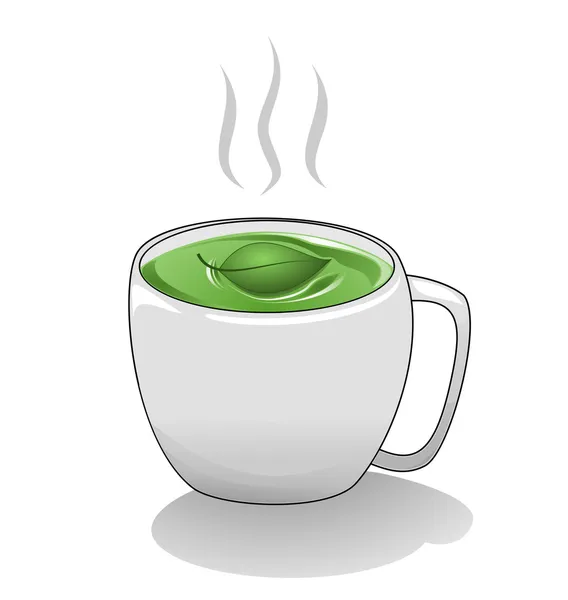 Taza de té — Vector de stock