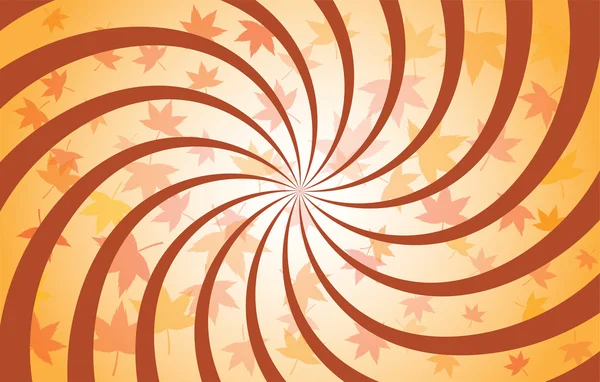 Espiral de otoño — Vector de stock