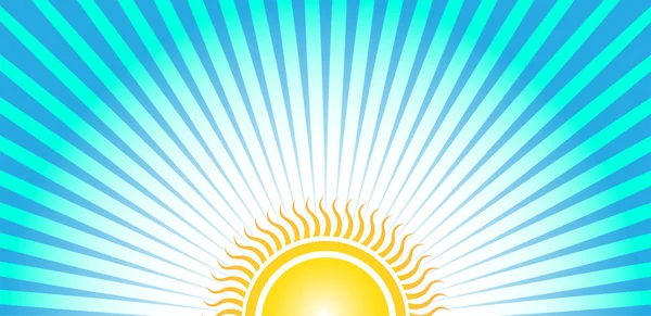 Botten solen sunrise — Stock vektor