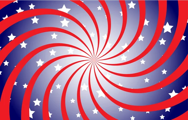 Patriotic Spiral — Stock Vector