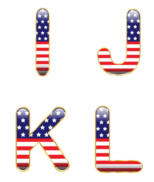 Patriottische ijkl — Stockvector