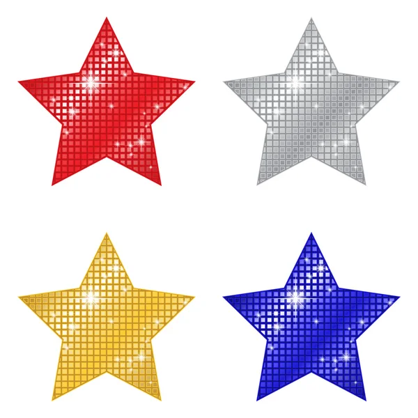 Glinsterende sterren — Stockvector