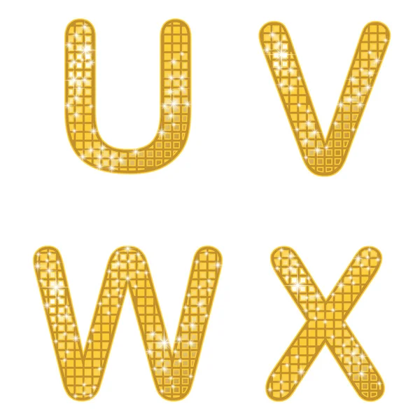 UVWX scintillante — Vettoriale Stock