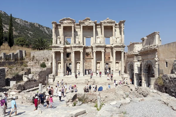 Celsus Library in Ephesus Turkey — Stock Photo, Image