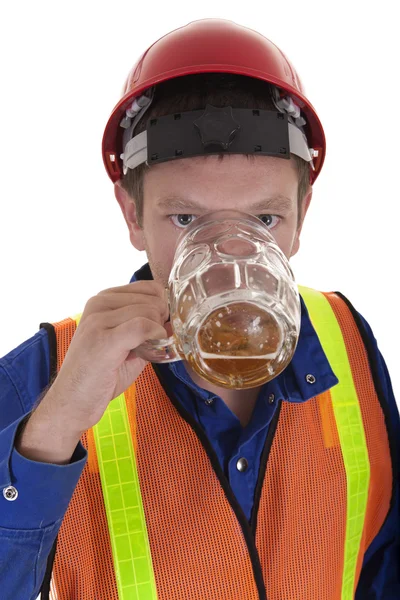 Dronken op het werk — Stockfoto