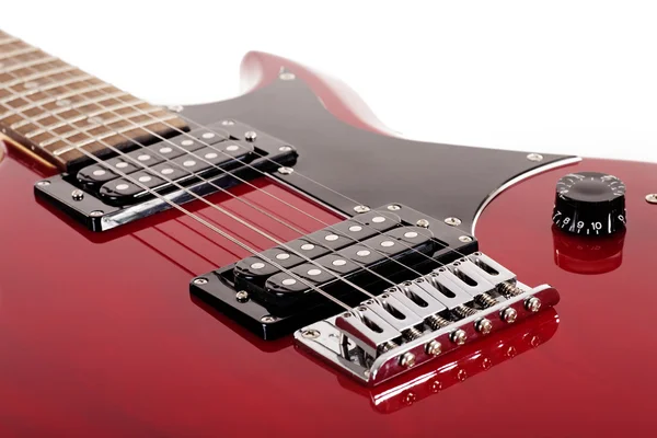 Red guitar — Stock Photo, Image