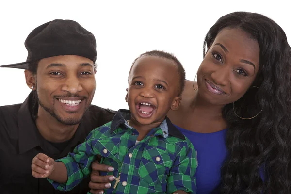 Young happy family — Stock Photo, Image