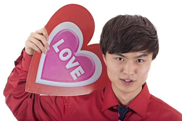 Hombre asiático de San Valentín — Foto de Stock