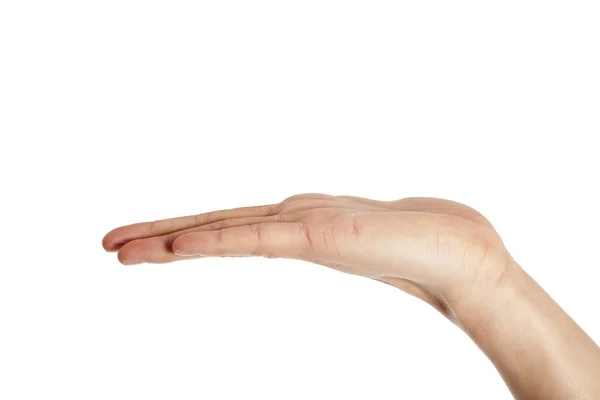 Human hand palm facing up — Stock Photo, Image