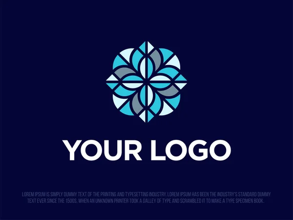 Logotipo Profissional Moderno Forma Ornamento — Vetor de Stock