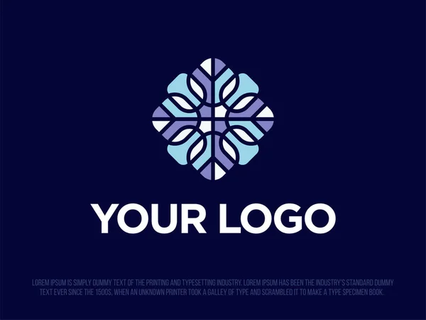 Современный Профессиональный Логотип Виде Орнамента — стоковый вектор
