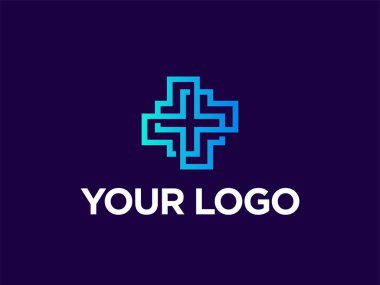 Eczacılık endüstrisinde modern profesyonel ikon kesişmesi.