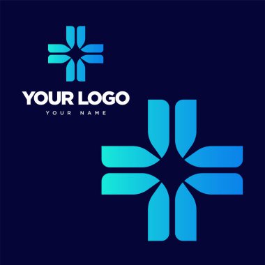 Eczacılık endüstrisinde modern profesyonel ikon kesişmesi.