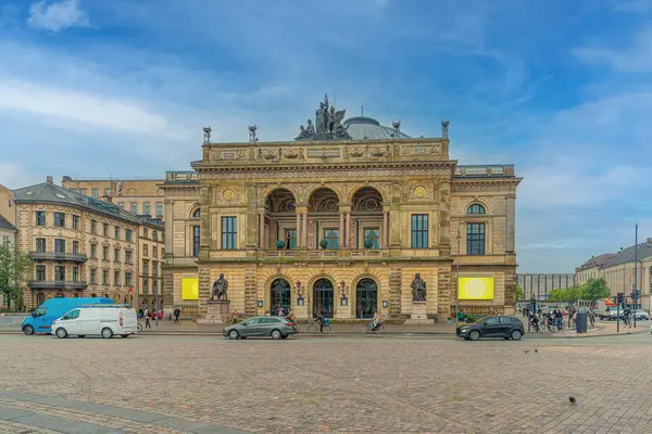 Teatro Real Dinamarquês Localizado Praça Pública Kongens Nytorv Copenhague Dinamarca — Fotografia de Stock