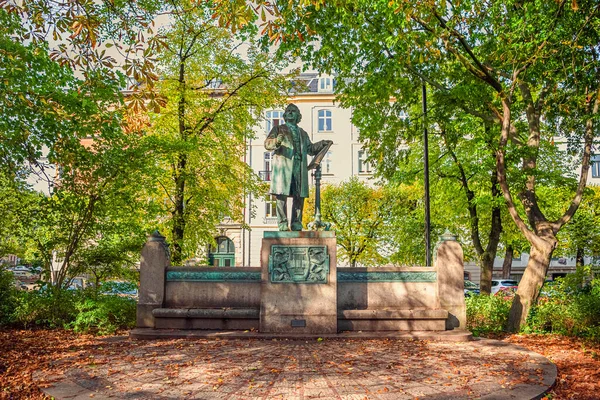 Die Statue Des Dänischen Komponisten Niels Gade Öffentlichen Park Kopenhagen — Stockfoto