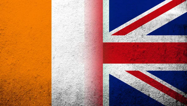 National Flag United Kingdom Great Britain Union Jack Cote Divoire — Stockfoto