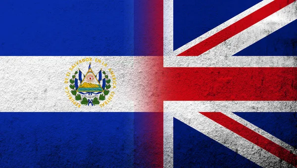 Національний Прапор Сполученого Королівства Велика Британія Union Jack Salvador National — стокове фото