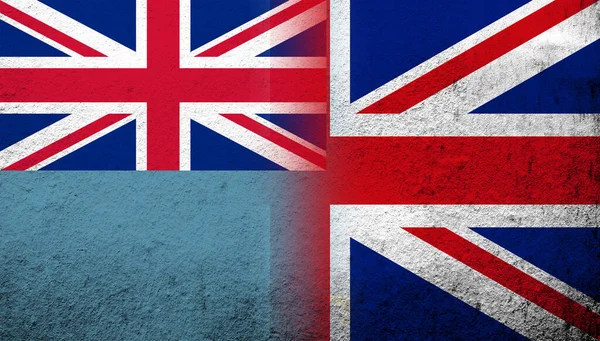National Flag United Kingdom Great Britain Union Jack Ellice Islands — Foto Stock