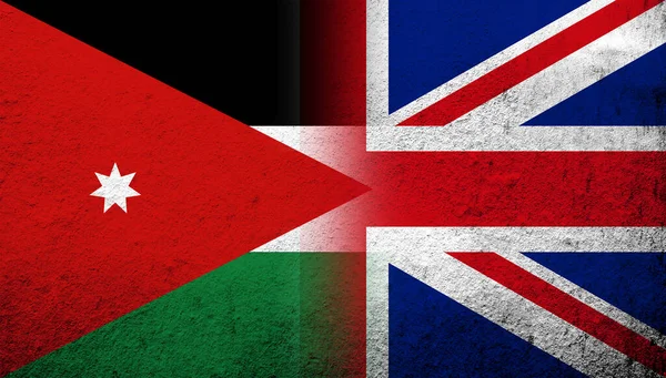 National Flag United Kingdom Great Britain Union Jack Hashemite Kingdom — Stockfoto
