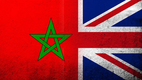 National Flag United Kingdom Great Britain Union Jack Kingdom Morocco — Stock Fotó