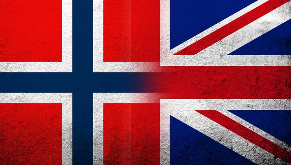 National Flag United Kingdom Great Britain Union Jack Kingdom Norway — Stock fotografie