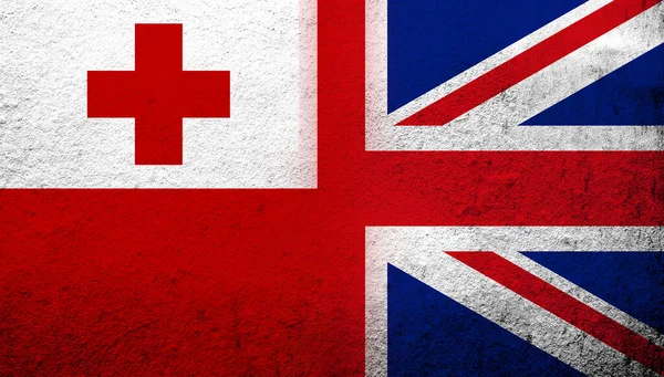 National Flag United Kingdom Great Britain Union Jack Kingdom Tonga — Fotografia de Stock