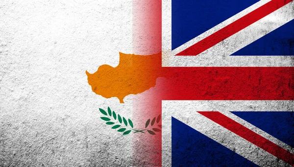 National Flag United Kingdom Great Britain Union Jack Republic Cyprus — Stockfoto